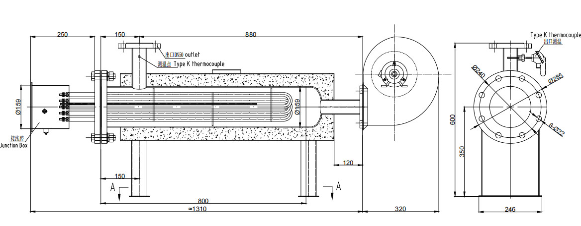 I-Industrial Water Circulation Preheating Pipeline Heater2